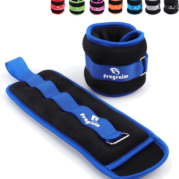 Ankle Weights for Women, Men and Kids - 1/2/3/4/6/8/10/12/15/20 LBS 1 Pair Strength Training Wrist/Leg/Arm Weight with Adjustable Strap for Jogging, Gymnastics, Aerobics, Home Fitness, Physical Therapy